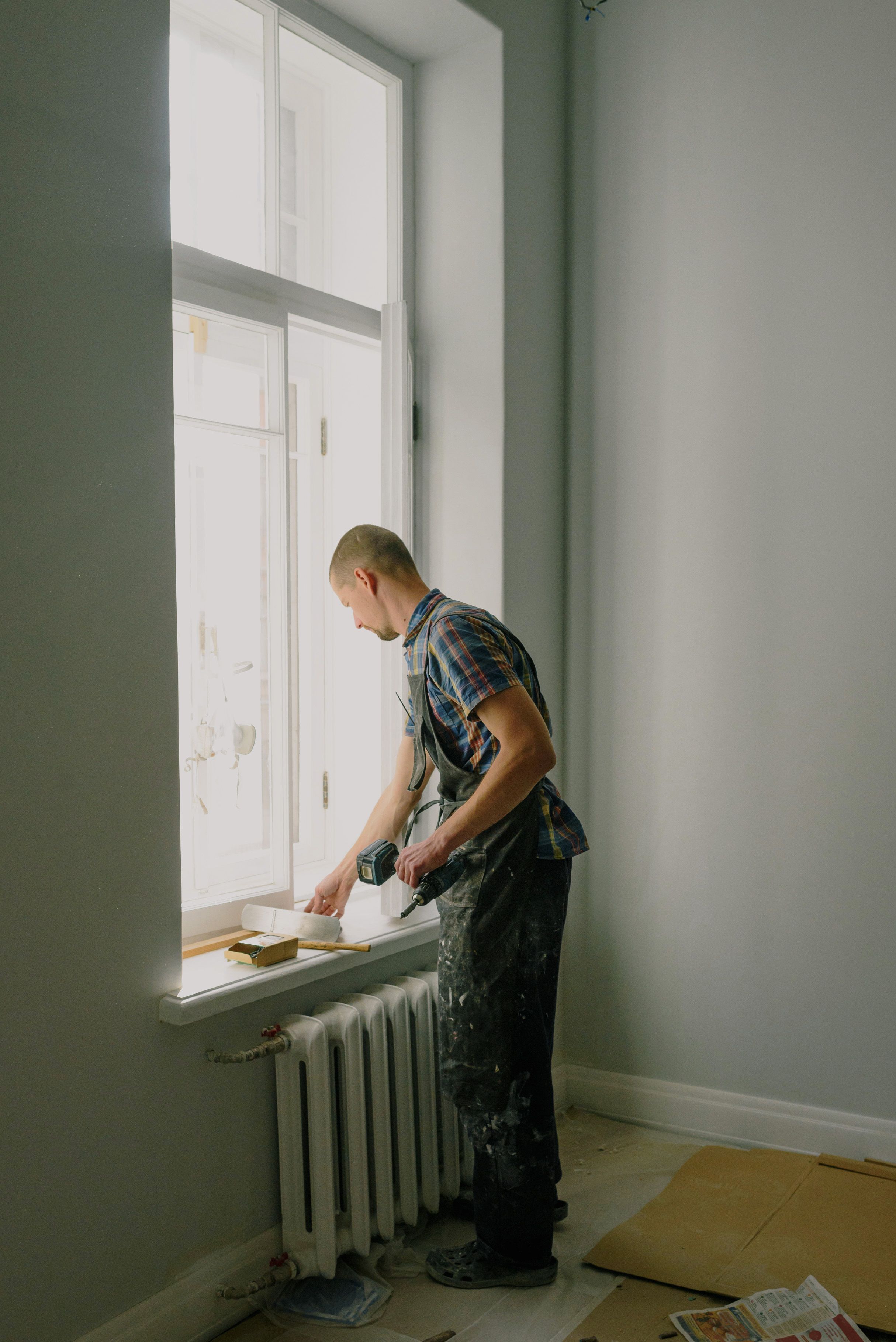 Interior painting work